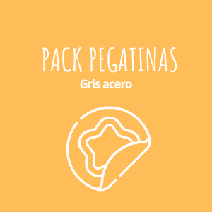 Pegatinas Gris Acero