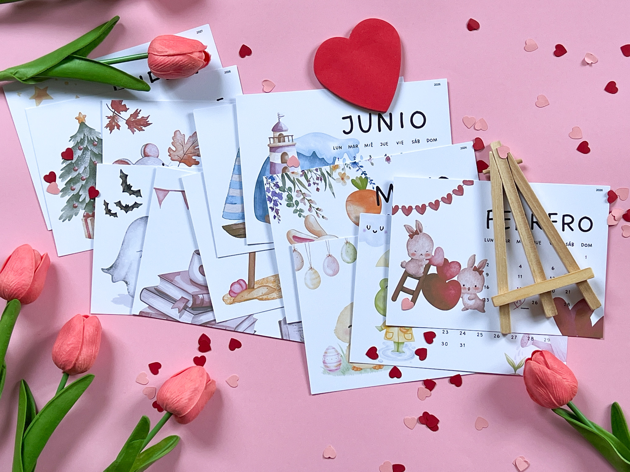 Calendario 2026 "Un año de amor"